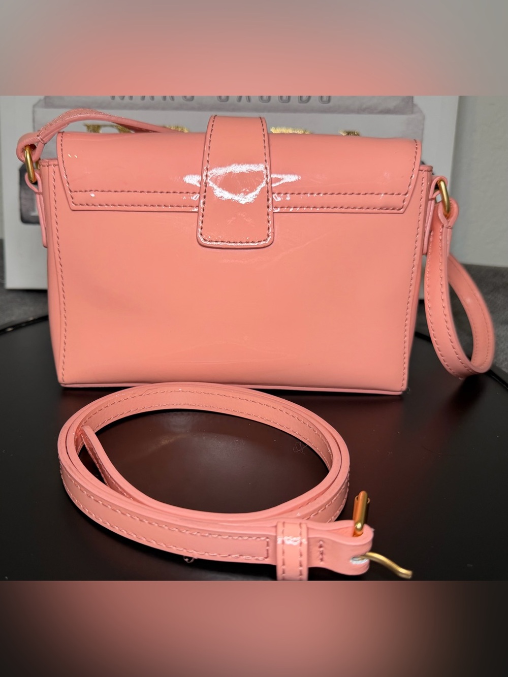 Dooney & Bourke Pink Patent Leather Kyra Shoulder Bag - Picture 3 of 10